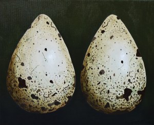 Szymon Kurpiewski, Egg#12, z cyklu Every Day Painting, 2019