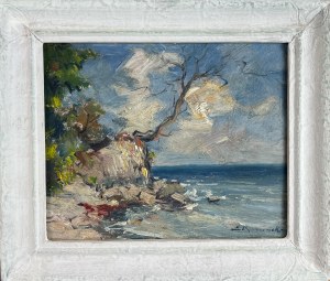 Eugeniusz DZIERŻENCKI (1905 Warsaw - 1990 Sopot), On the Shore