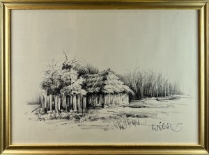 Wiktor ZIN (1925 - 2007), Chałupa w lesie