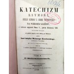 Kuczborski Walenty - Roman Catechism - Volume II - On the Sacraments, Jaslo 1866 [ Counter-Reformation ].