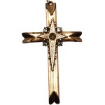 Large gilded cross from the 19th century [ Central Europe ].