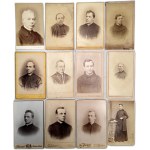 A collection of 12 photographs of clergy-priests and religious from the 19th century [ CDV photograph, cardboard].