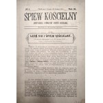 Śpiew kościelny - Biweekly magazine devoted to church music - Plock 1898 [ January - December].