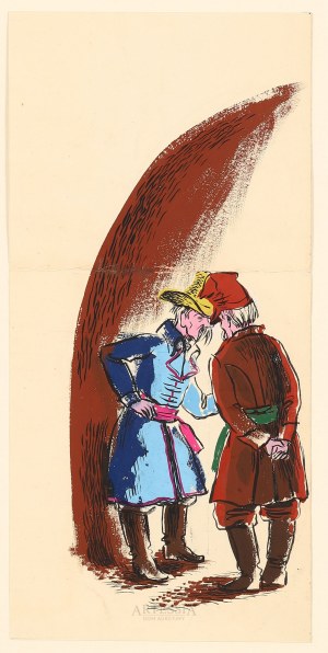 Tadeusz Gronowski (1894-1990), Scena z Pana Tadeusza - Rozmowa