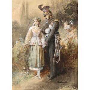 Elwiro Michał Andriolli (1836-1893), Zosia i Pan Tadeusz, 1882