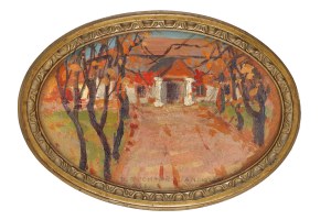 Bronisława Rychter-Janowska (1868-1953), Przed dworkiem, 1921