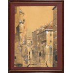 Tadeusz Radwan (prima metà del XX secolo), Veduta da via Wąski Dunaj alla piazza della Città Vecchia di Varsavia