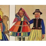 Zofia Stryjeńska (1894-1976), Folk costumes - Łowickie