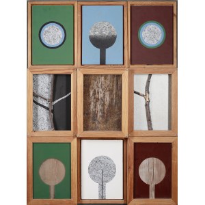 Gianfredo CAMESI (ur. 1940), No 51 z cyklu ALCHIMIE DE LA VISION, ARCHÉOLOGIE DE LA PENSÉE, 1984/1986