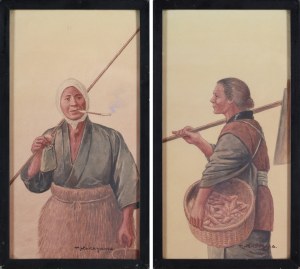 Takahasi NAKAYAMA (1893-1978), Pair of portraits, 19th / 20th century.