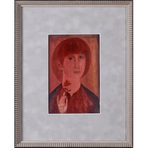Marek RUDNICKI (1927 - 2004), Jeune fille à la rose