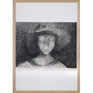 Ryszard ZAJĄC (1929-2016), Głowa wieśniaczki, 1976