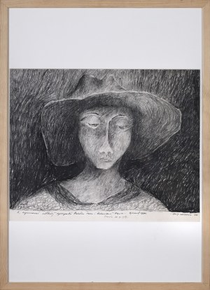 Ryszard ZAJĄC (1929-2016), Head of a peasant girl, 1976
