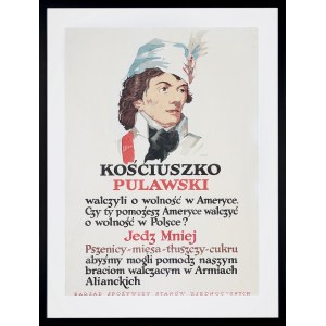 Artysta nieokreślony, 1. poł. XX w., Kościuszko Puławski - plakat propagandowy