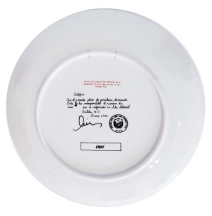 Salvador DALI (1904 - 1989), Eros plate.