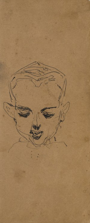Jacek MALCZEWSKI (1854-1929), Head of a child