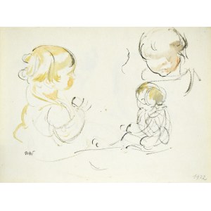 Wojciech WEISS (1875-1950), Szkice dzieci, 1922