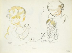 Wojciech WEISS (1875-1950), Sketches of children, 1922