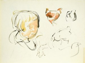 Wojciech WEISS (1875-1950), Sketches of children, 1922