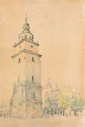Józef PIENIĄŻEK (1888-1953), City Hall Tower in Krakow