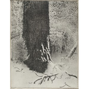 Leon WYCZÓŁKOWSKI (1852-1936), Dąb w zadymce, 1924