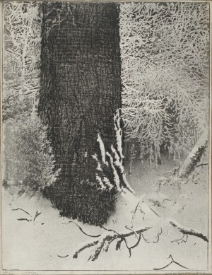 Leon WYCZÓŁKOWSKI (1852-1936), Oak in the Gloom, 1924
