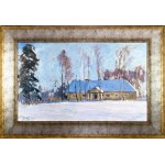 Julian FAŁAT (1853-1929), Manor House in Winter, 1913