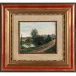 Jozef SZERMENTOWSKI (1833-1876), Nadwodny landscape/ By the stream, 1860s.