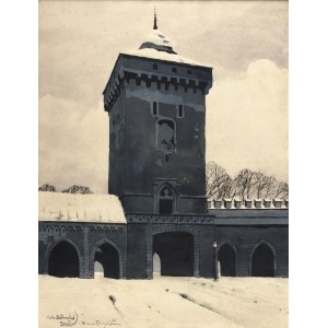 Odo DOBROWOLSKI (1883-1917), Widok na Bramę Floriańską w Krakowie