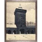 Odo DOBROWOLSKI (1883-1917), View of the Florian Gate in Krakow