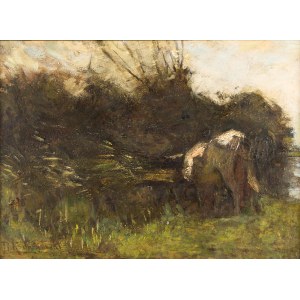 Roman KOCHANOWSKI (1857-1945), Landschaft mit einer Kuh, Ende des 19.