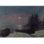 Soter JAXA-MAŁACHOWSKI (1867-1952), Lake Garda at night, 1919