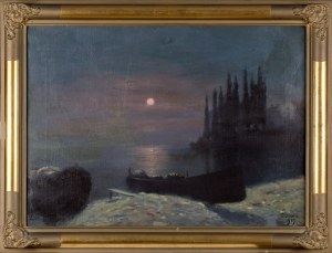 Soter JAXA-MAŁACHOWSKI (1867-1952), Lake Garda at night, 1919
