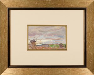 Wojciech WEISS (1875 - 1950), Landscape with a well