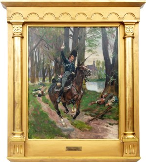 Wojciech KOSSAK (1856-1942), We have won! Raszyn 1809, 1916