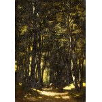 Wladyslaw MALECKI (1836-1900), Tabor in the forest, 1882? (date faintly visible)