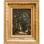 Wladyslaw MALECKI (1836-1900), Tabor in the forest, 1882? (date faintly visible)