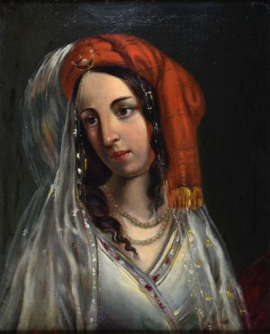 Korneli SZLEGEL (1819-1870), Head of a Turkish woman