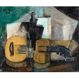 Alicja HALICKA (1889-1974), Still life with guitar