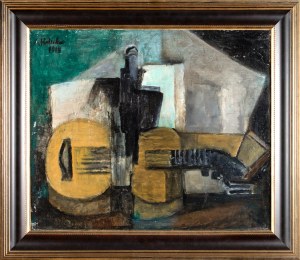 Alicja HALICKA (1889-1974), Still life with guitar