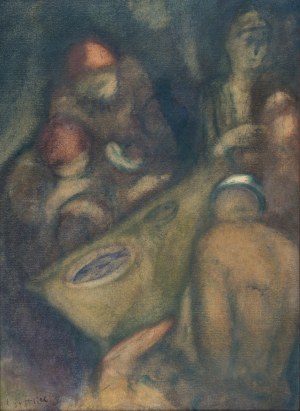 Leopold GOTTLIEB (1883-1934), At the table, circa 1927