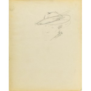 Eugeniusz ZAK (1887-1926), Głowa kobiety w kapeluszu, 1903
