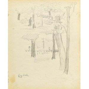 Eugeniusz ZAK (1887-1926), Motyw z parku [Paryskiego?], 1904