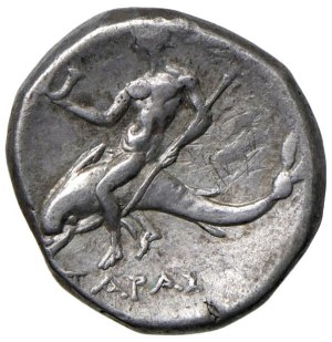 Greek coins - CALABRIA Tarento - Didramma (ca. 281-240 BC) C...
