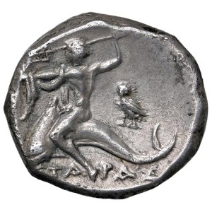 Greek coins - CALABRIA Tarento - Didramma (circa 281-240 a.C.) C...