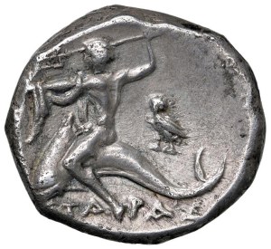 Greek coins - CALABRIA Tarento - Didramma (ca. 281-240 BC) C...