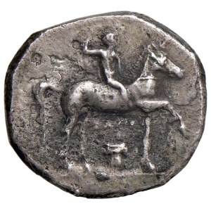 Greek coins - CALABRIA Taranto - Nomos (circa 302-280 a.C.) Cava...