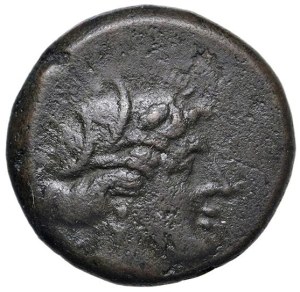 Greek coins - LUCANIA Metapontum - AE (ca. 300-250 BC) Head d...