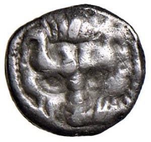 Greek coins - BRUTTIUM Reggio - Litra (ca. 415-387 BC) Head d...