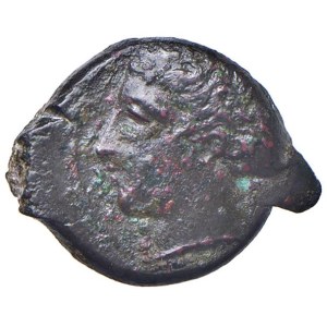Greek coins - SICILIA Siracusa - Testa di ninfa a s. - R/ Delfin...
